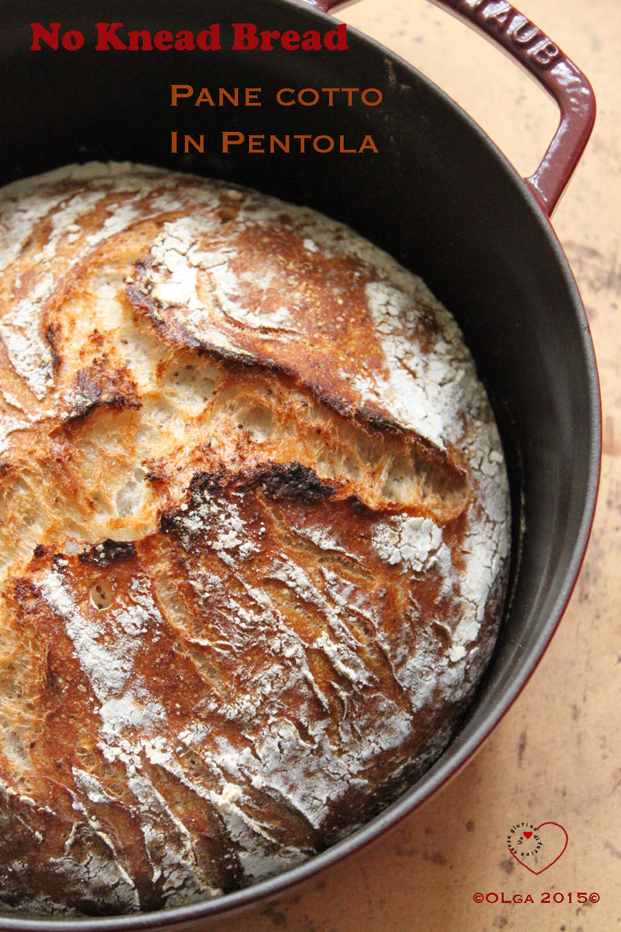 Cottura in Pentola&No Knead Bread – Un cuore di farina senza glutine